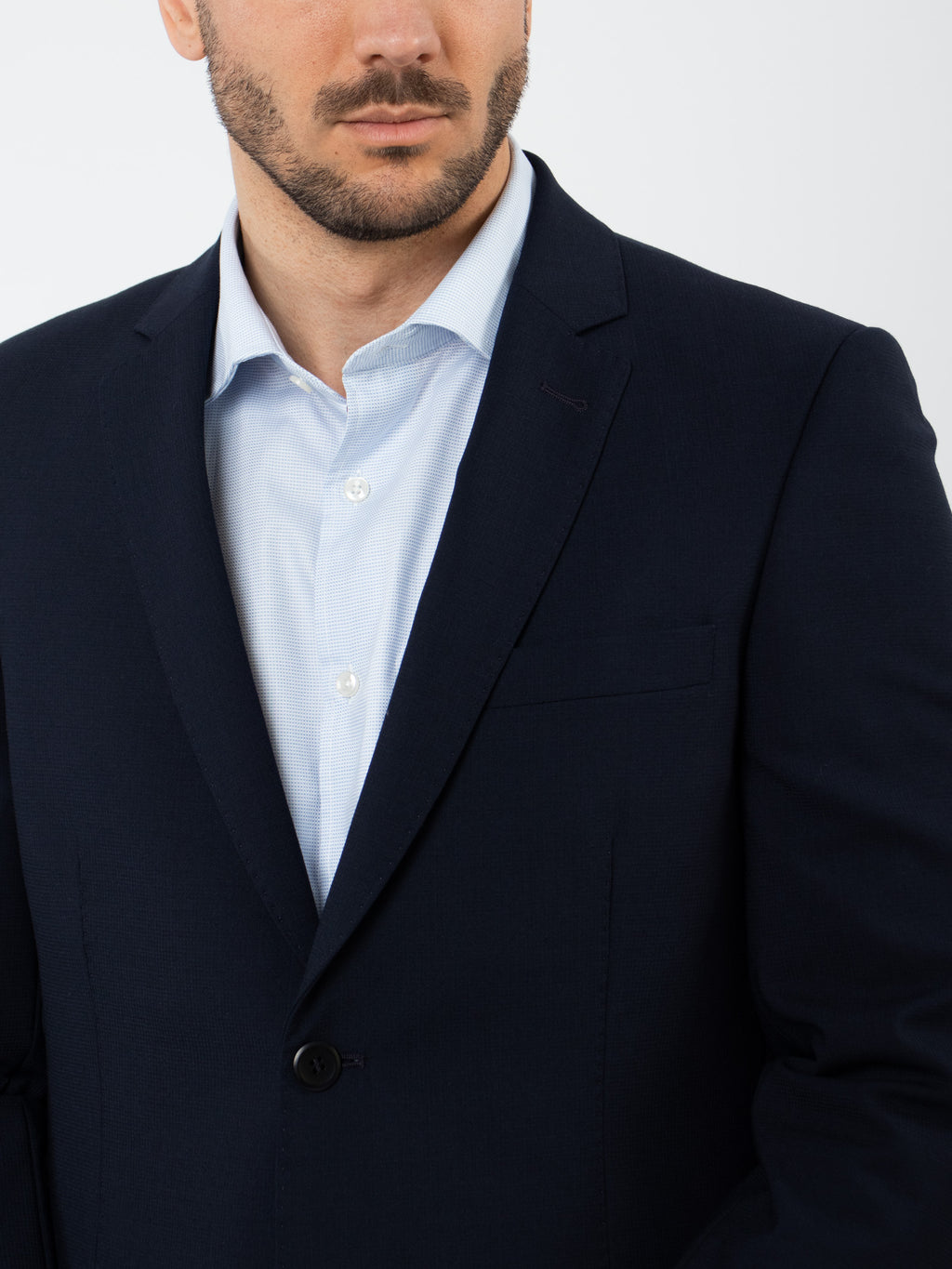 Slim fit wool suit jacket